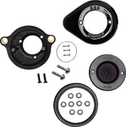 S&S Cycle Air Stinger Stealth Air Cleaner Kit for 2017-2024 Harley-Davidson Black #170-0718A
