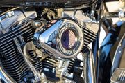 S&S Cycle Air Stinger Stealth Air Cleaner Kit for 2008-2017 Harley-Davidson Chrome Silver #170-0719A