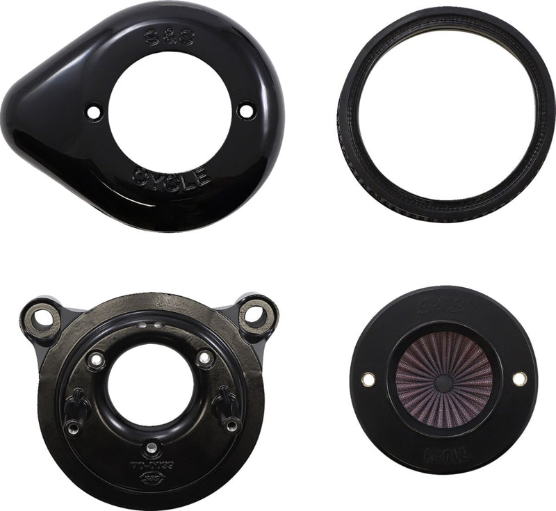 S&S Cycle Air Stinger Stealth Air Cleaner Kit for 2008-2017 Harley-Davidson Black