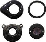 S&S Cycle Air Stinger Stealth Air Cleaner Kit for 2008-2017 Harley-Davidson Black #170-0720A