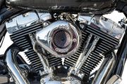 S&S Cycle Air Stinger Stealth Air Cleaner Kit for 2001-2006, 2011-2017 Harley-Davidson Chrome Silver