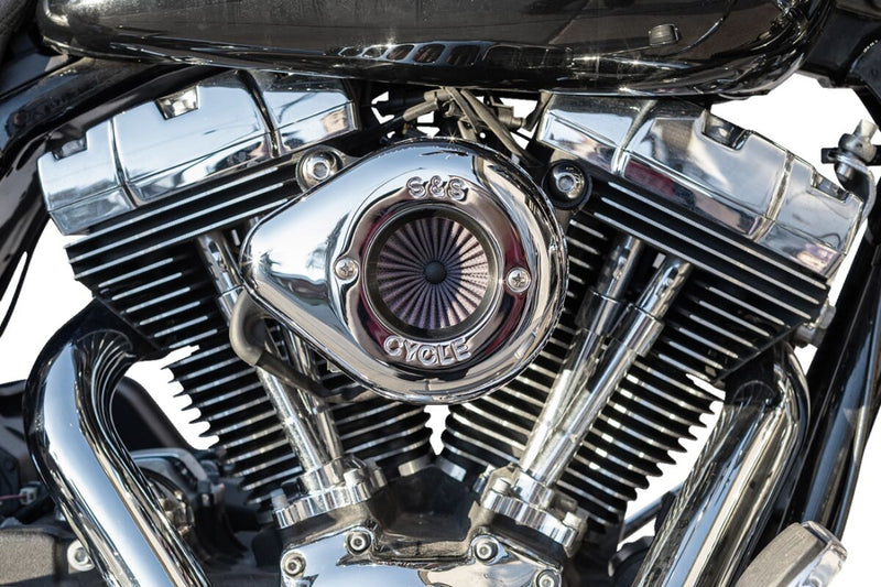 S&S Cycle Air Stinger Stealth Air Cleaner Kit for 2001-2006, 2011-2017 Harley-Davidson Chrome Silver