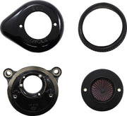 S&S Cycle Air Stinger Stealth Air Cleaner Kit for 2001-2006, 2011-2017 Harley-Davidson Black #170-0722A