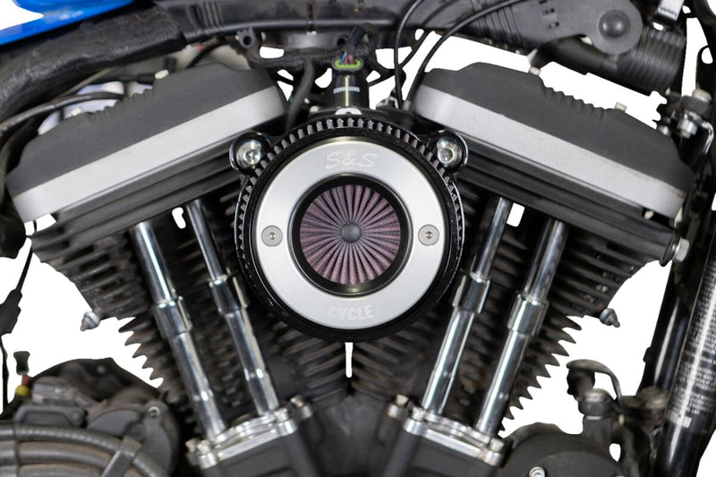 S&S Cycle Air Stinger Stealth Air Cleaner Kit for 2007-2022 Harley-Davidson Black Chrome