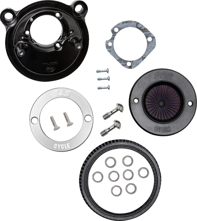 S&S Cycle Air Stinger Stealth Air Cleaner Kit for 2007-2022 Harley-Davidson Black Chrome