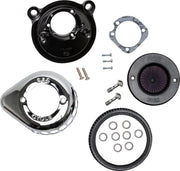 S&S Cycle Air Stinger Stealth Air Cleaner Kit for 2007-2022 Harley-Davidson Chrome Silver
