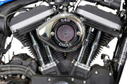 S&S Cycle Air Stinger Stealth Air Cleaner Kit for 2007-2022 Harley-Davidson Chrome Silver