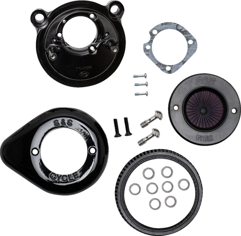 S&S Cycle Air Stinger Stealth Air Cleaner Kit for 2007-2022 Harley-Davidson Black #170-0726A