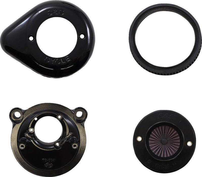 S&S Cycle Air Stinger Stealth Air Cleaner Kit for 2007-2022 Harley-Davidson Black