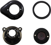 S&S Cycle Air Stinger Stealth Air Cleaner Kit for 2007-2022 Harley-Davidson Black #170-0726A