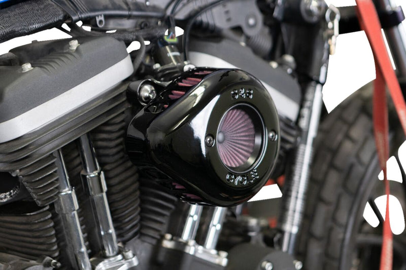 S&S Cycle Air Stinger Stealth Air Cleaner Kit for 2007-2022 Harley-Davidson Black