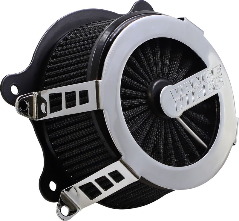 Vance & Hines Cage Fighter Air Cleaner In Chrome For HD Softail, Touring And Trike Models