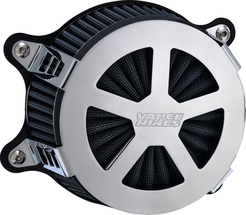 Vance & Hines Radiant V Air Cleaner In Chrome For 1999-2017 HD Dyna, Softail And Touring Models