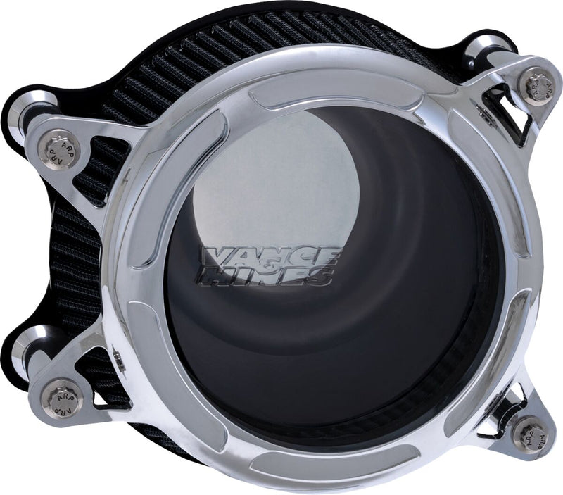 Vance & Hines Insight Air Cleaner In Chrome For 1999-2017 HD Dyna, Softail And Touring Models