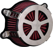 Vance & Hines Radiant V Air Cleaner In Brushed Stainless Steel for 1999-2017 HD Dyna, Softail And Touring Models