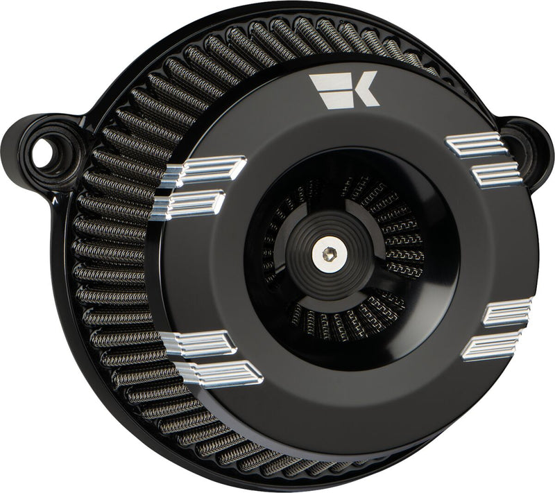 Khrome Werks Black Klassic Instigator Air Cleaner for Various Various Harley-Davidson Motorcycles (See Fitment List)