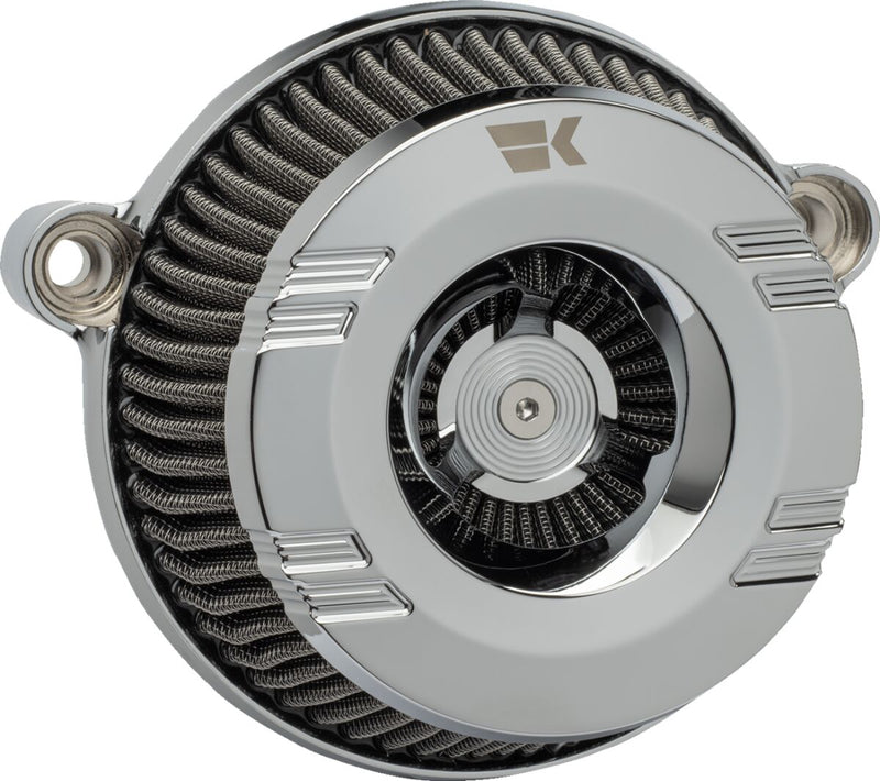 Khrome Werks Chrome Klassic Instigator Air Cleaner for 2001-2015 Harley-Davidson Softail and 1999-2017 Harley-Davidson Dyna Motorcycles