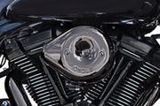S&S Cycle Stealth Teardrop Air Cleaner Kit for 2017-2025 Harley-Davidson Lava Chrome