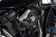 S&S Cycle Stealth Teardrop Air Cleaner Kit for 2017-2025 Harley-Davidson Lava Chrome