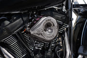 S&S Cycle Stealth Teardrop Air Cleaner Kit for 2017-2025 Harley-Davidson Lava Chrome