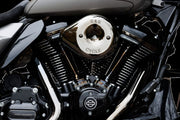 S&S Cycle Stealth Air Cleaner Kit for 2023-2025 Harley-Davidson Chrome Lava Chrome Silver Polymer #170-0797