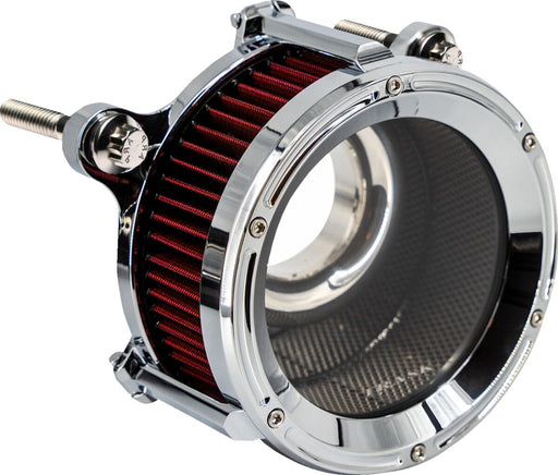 Trask Assault Charge High-Flow Air Cleaner Kit for 2024-2026 Harley-Davidson Chrome Silver Billet Aluminium Lexan #TM-1024CH