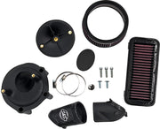 S&S Cycle Stealth Air Cleaner Kit without Cover for 2020-2026 INDIAN Black #170-0828