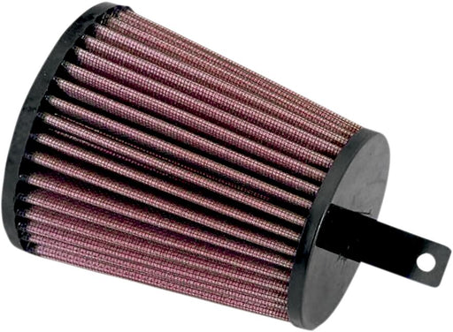 K & N High-Flow Air Filter Black Red Rubber