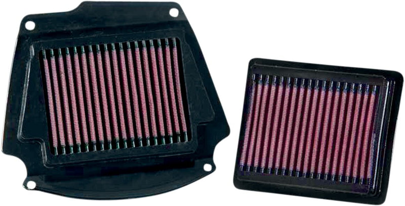 K & N OE Replacement High-Flow Air Filter for 2002-2010 YAMAHA XV 1700 Black Red