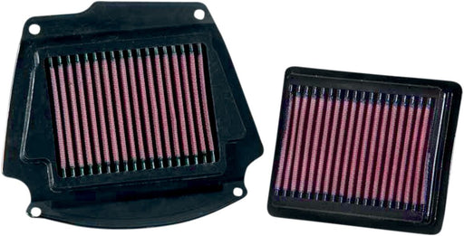 K & N OE Replacement High-Flow Air Filter for 2002-2010 YAMAHA XV 1700 Black Red