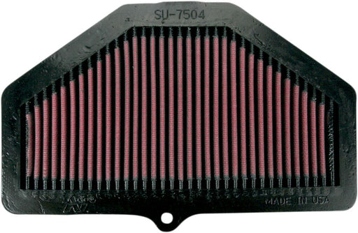 K & N OE Replacement High-Flow Air Filter for 2004-2005 SUZUKI GSX-R Black Red