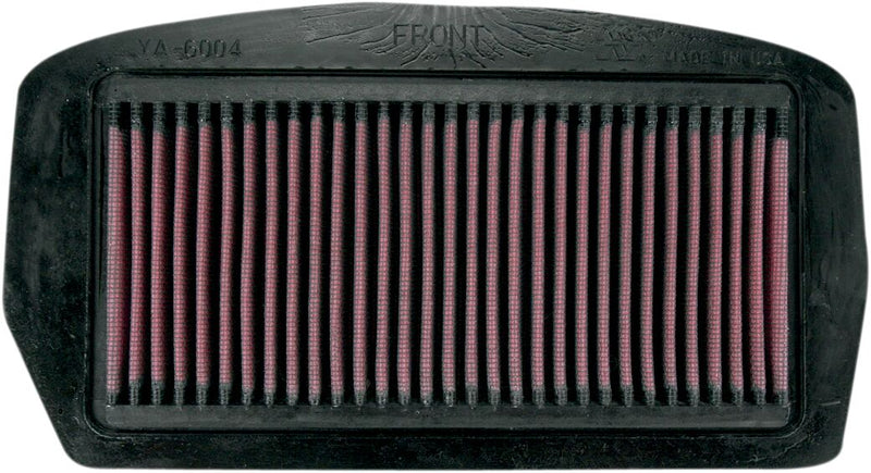 K & N OE Replacement High-Flow Air Filter for 2004-2010 YAMAHA FZ6 600 Black Red
