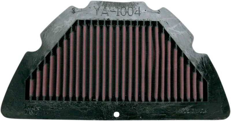K & N OE Replacement High-Flow Air Filter for 2004-2006 YAMAHA YZF-R1 1000 Black Red