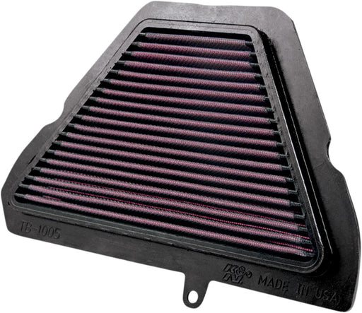 K & N OE Replacement High-Flow Air Filter for 2005-2013, 2016-2020 TRIUMPH Black Red