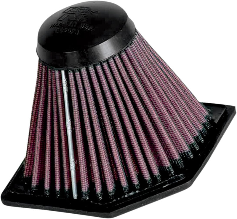 K & N OE Replacement High-Flow Air Filter for 2005-2016 BMW Black Red
