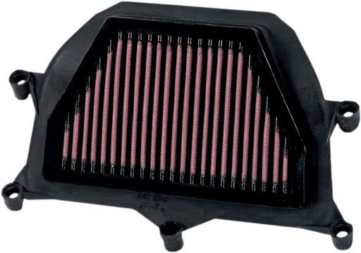 K & N OE Replacement High-Flow Air Filter for 2006-2020 YAMAHA YZF-R6 600 Black Red