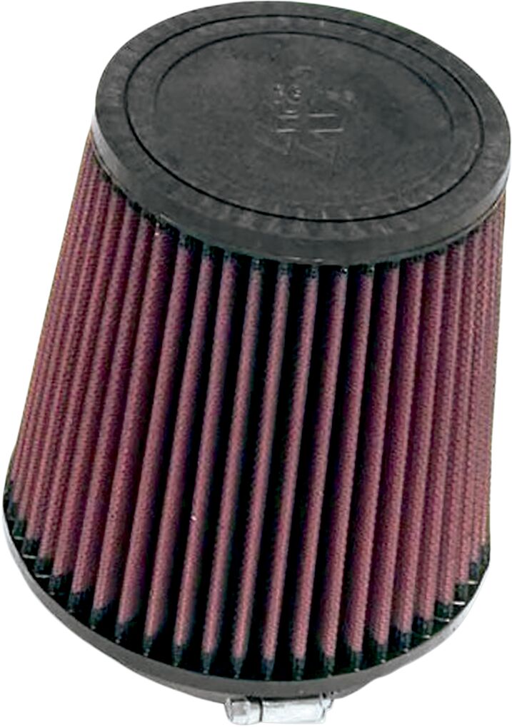 K & N Universal Clamp-On Air Filter Black Red