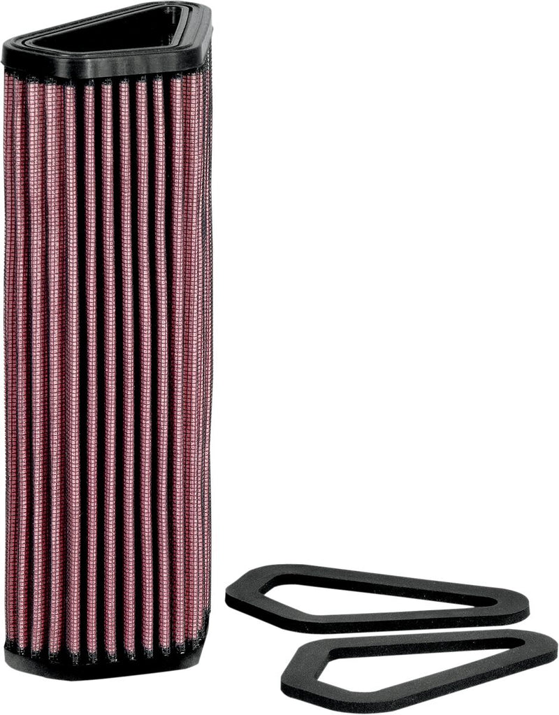 K & N OE Replacement High-Flow Air Filter for 2007-2018 DUCATI Black Red