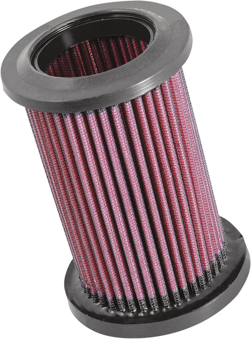 K & N High-Flow Air Filter for 2006-2025 DUCATI Black Red Rubber