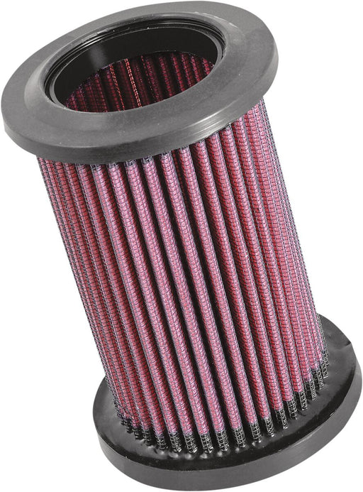 K & N High-Flow Air Filter for 2006-2025 DUCATI Black Red Rubber
