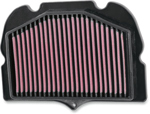 K & N Sportbike Race-Spec High-Flow Air Filter for 2008-2020 SUZUKI GSX 1300 R Air Filter Race Specific Black Red