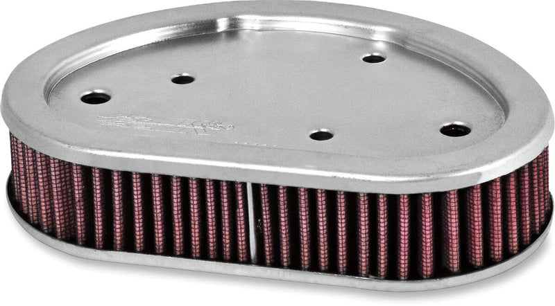 K & N Replacement High-Flow Air Filter Red Silver