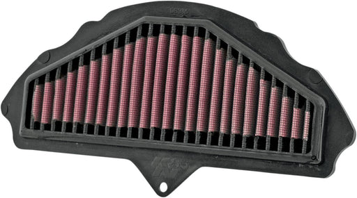 K & N OE Replacement High-Flow Air Filter for 2008-2010 KAWASAKI ZX-10 R 1000 Black Red