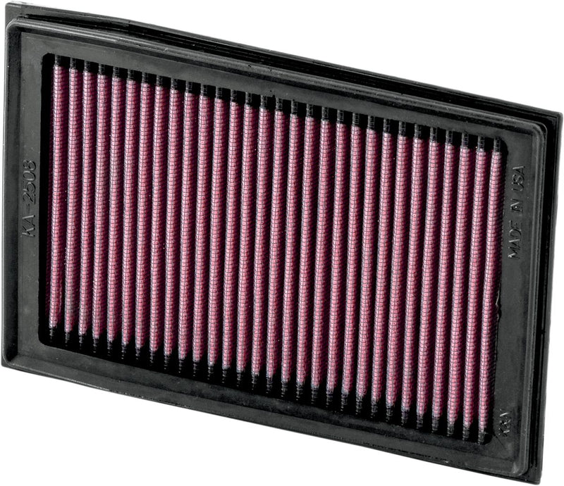 K & N OE Replacement High-Flow Air Filter for 2008-2017 KAWASAKI Black Red