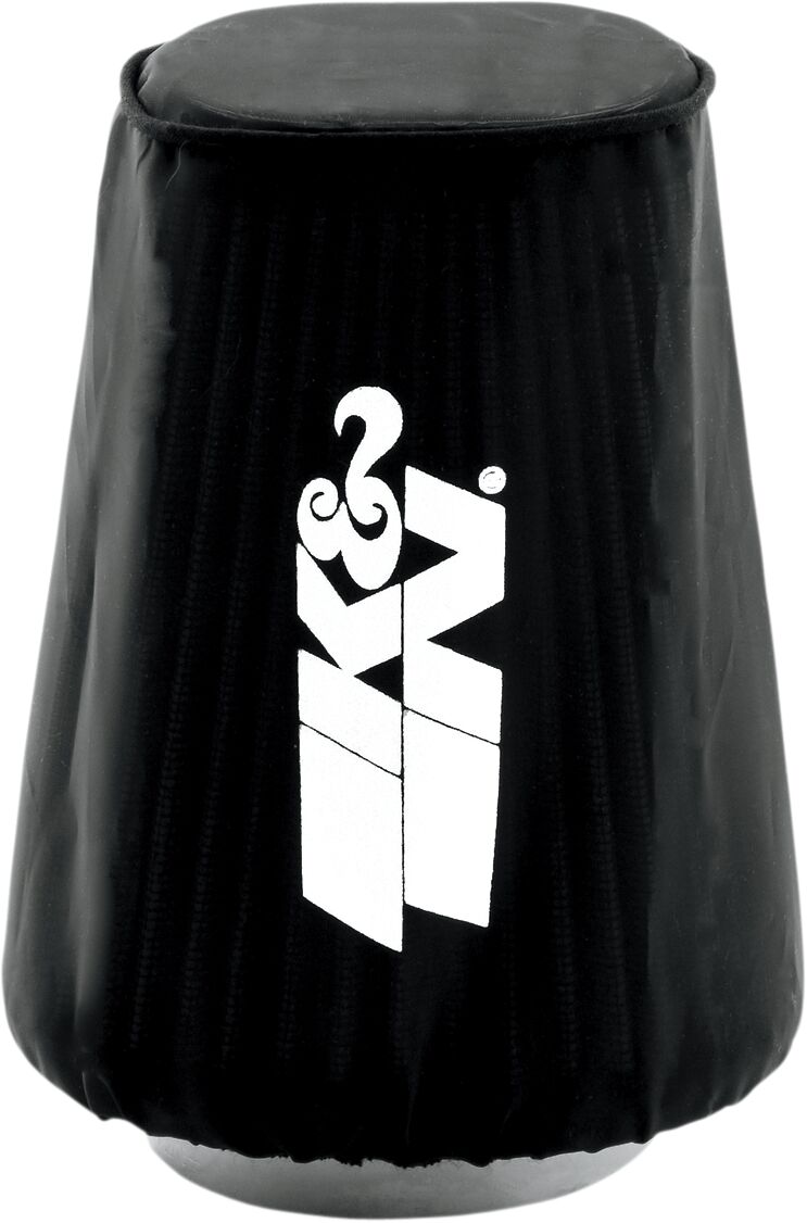 K & N Drycharger Air Filter Wrap for 2001-2024 Harley-Davidson Aircharger Black White Silicone-Treated Polyester