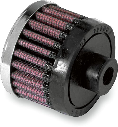 K & N Crankcase Vent Filter Intake Vent Chrome
