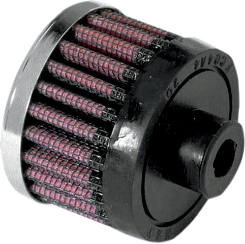 K & N Crankcase Vent Filter Intake Vent Chrome Each