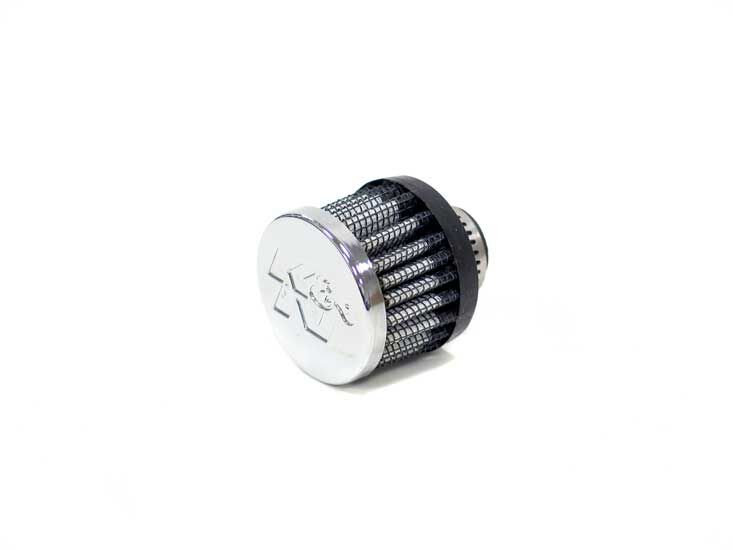 K & N Crankcase Vent Filter Intake Vent Chrome