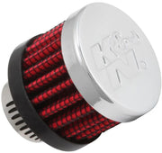 K & N Crankcase Vent Filter Intake Vent Chrome Red