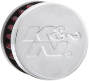 K & N Crankcase Vent Filter Intake Vent Chrome Red Each